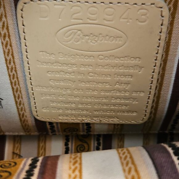 Brighton Black & Brown Leather Crossbody Bag | Adjustable Strap | 11"x7.5"x3" - Picture 9 of 15